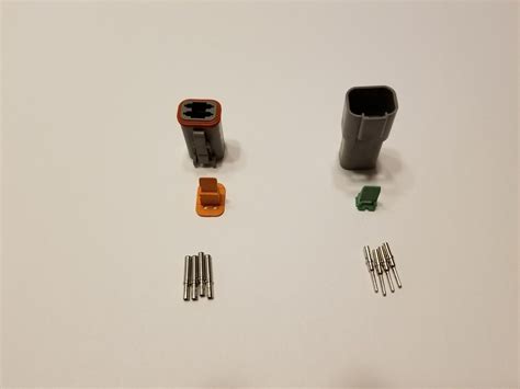 Deutsch Dt 4 Pin Connector Kit 14 16 Awg Solid Contacts Usa Ebay