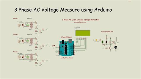 3 Phase Ac Voltage Measure Using Arduino Youtube