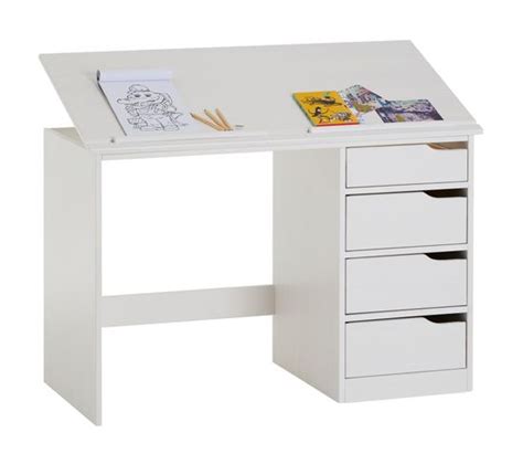 Bonne taille et rabattants pratiquesflorentillece bureau est parfait dans le petit espace que j'avais. Bureau Enfant Emma, En Pin Massif, 4 Tiroirs Et Plateau ...