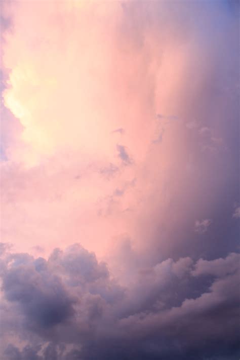 White Clouds During Daytime Iphone Xs Max Wallpaper Pink 2666x4000