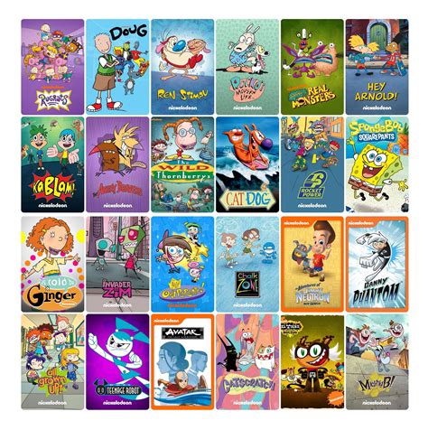 Pick your 3-7 favorite Nickelodeon cartoon shows : r/Millennials