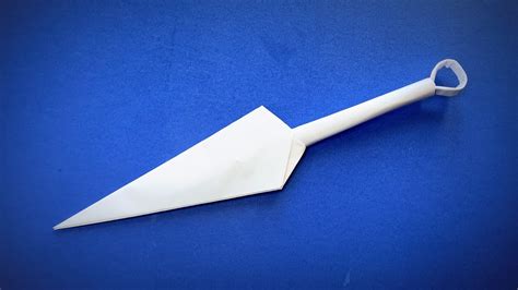 How To Make A Paper Kunai Origami Kunai Naruto Paper Knife Easy