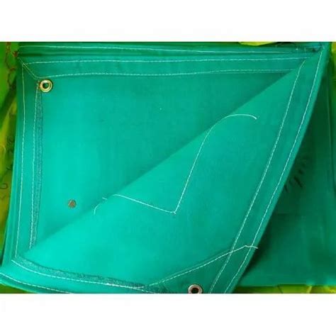Waterproof Green Canvas Cotton Tarpaulin Thickness 2 5 Mm At Best