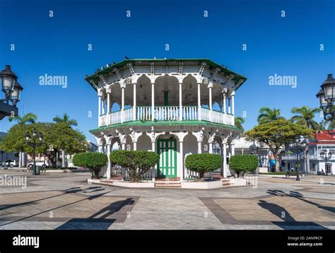 The Plaza Independencia Central Square In Puerto Plata Dominican