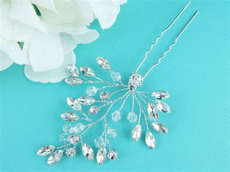 Swarovski Crystal Vine Wedding Hair Pin Bridal Hair Accessories