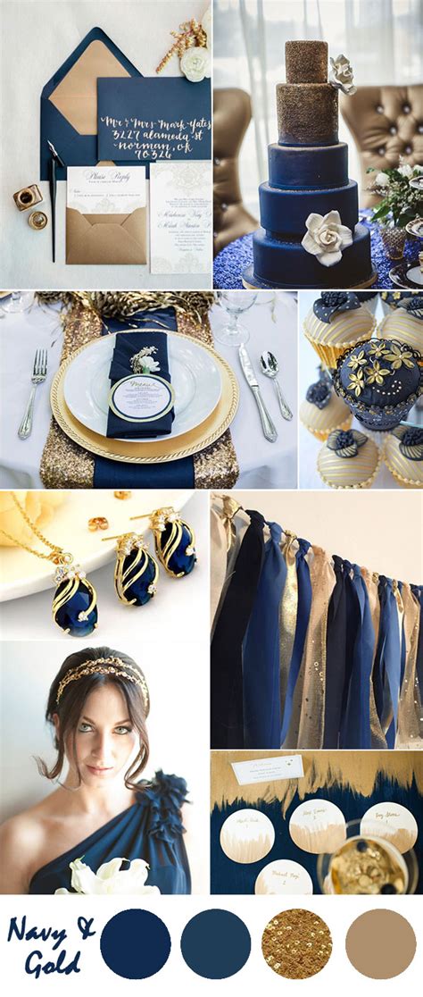 Ten Most Gorgeous Navy Blue Wedding Color Palette Ideas For 2016