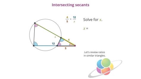 Intersecting Secants School Yourself Geometry Pbs Learningmedia