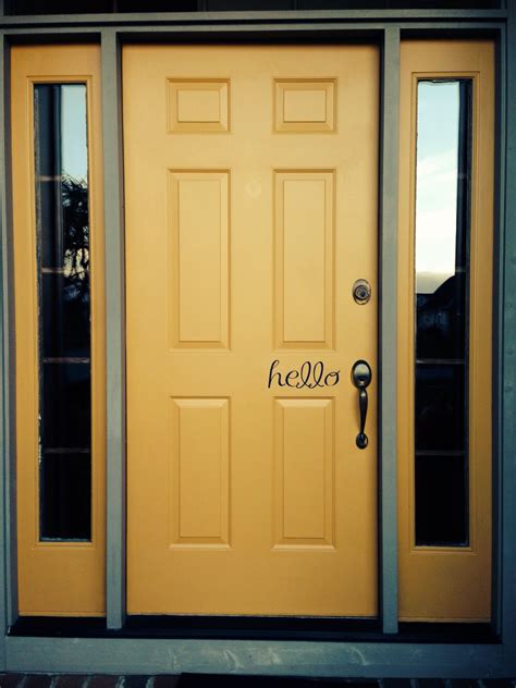 Yellow Front Door Hello Yellow Front Doors Victorian Front Doors