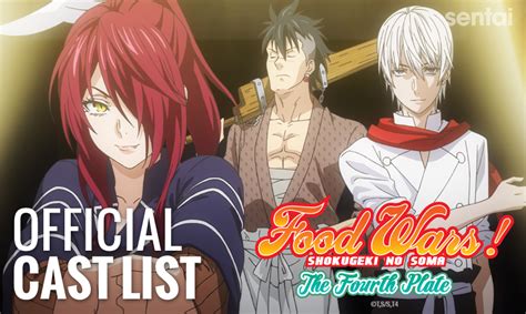 Food Wars The Fourth Plate Official English Dub Cast List