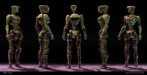 Artstation Humanoid Robot 3d Model Game Assets
