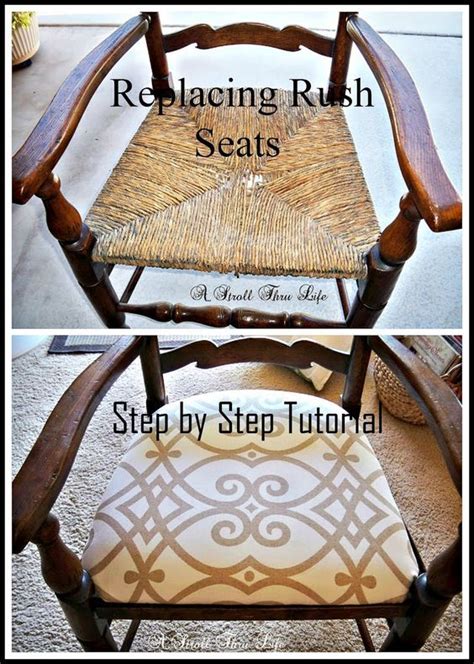 Replacing Rush Seats - Upholstery Tutorial - Step by Step (With images