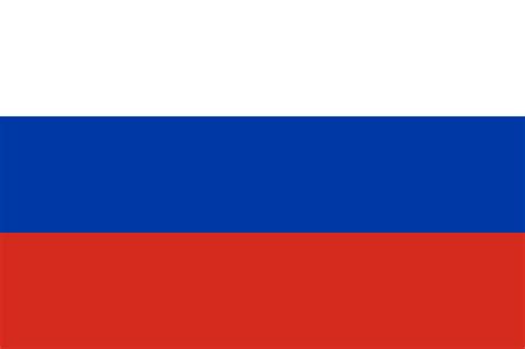 The flag of russia is a tricolor flag featuring three equal flat fields: File:Flag of Russia.svg - Wikimedia Italia