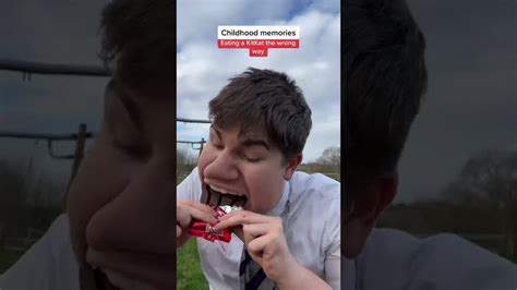 Eating A Kitkat The Wrong Way Shorts Youtube