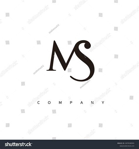 Initial Ms Logo Design Vector Stock Vector Royalty Free 2079190591