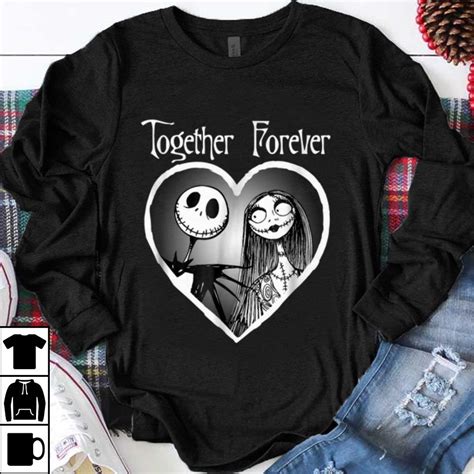 Official Jack Skellington And Sally Together Forever Shirt Hoodie