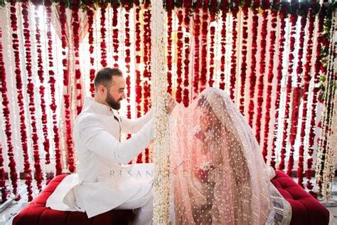 Stunning😍 Pakistaniweddings Bride Groom Nikkah Muslim Wedding Gown Pakistani Wedding Decor