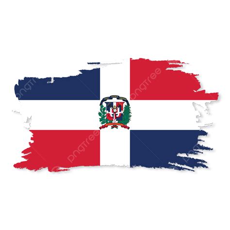 Bandera De Republica Dominicana Con Transparente Png Dibujos Bandera