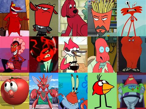 Click The Red Skinned Cartoon Character Quiz By Sharktoother140