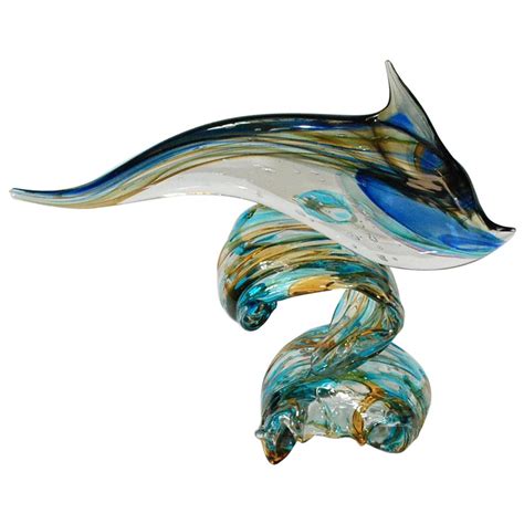 Sergio Costantini Murano Dolphin Sculpture At 1stdibs