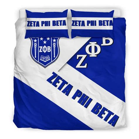 zeta phi beta bedding set sorority in me bedding set