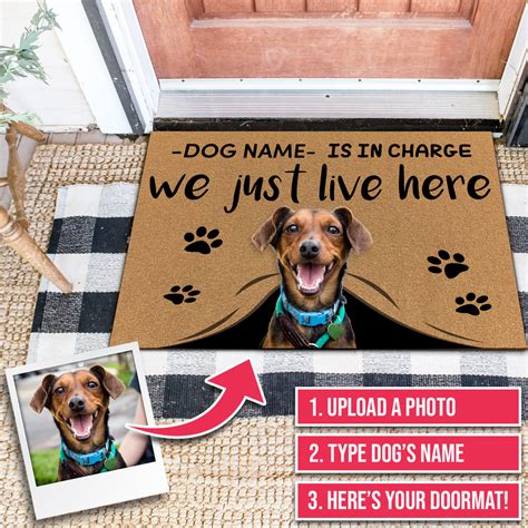 Personalized Dog Doormat Dog Person Door Mat Dog Door Mat
