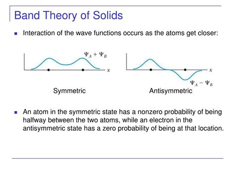 PPT - 11.1 Band Theory of Solids 11.2 Semiconductor Theory 11.3 ...