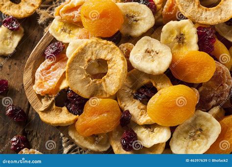Organic Healthy Assorted Dried Fruit Stock Image Image Of Ingredient