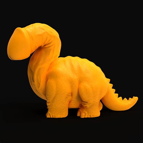 Brontosaurus Cockasaurus Bachelorette Homoerotic 3D Printed Dickasaurus