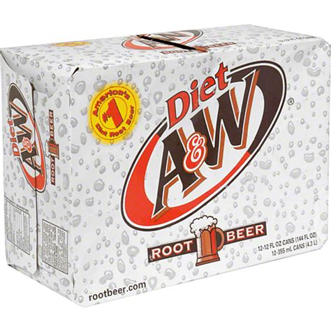 Diet Aandw Root Beer 12 Fl Oz Cans 12 Pack Buehlers