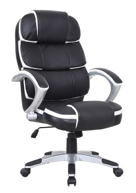 Office star big & tall double air grid back drafting chair with black mesh seat. Luxury Designer Computer Office Chair - Black with White ...