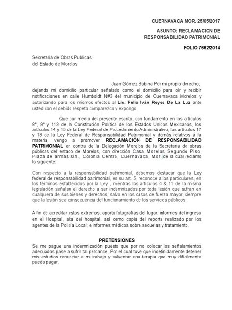 Escrito De Peticion México Gobierno