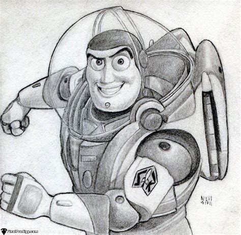 How To Draw Buzz Lightyear Toy Story Step By Step Disney Characters