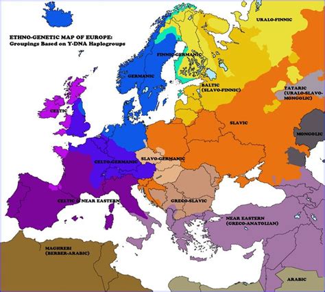 Ethno Genetic Map Of Europe Ethno Europa Kartographie