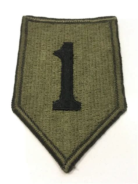 Vietnam Era Us Army First 1st Infantry Division Merrow Subdued Patch 2