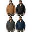 Carhartt Quilted Flannel Lined Duck Active Jacket J140