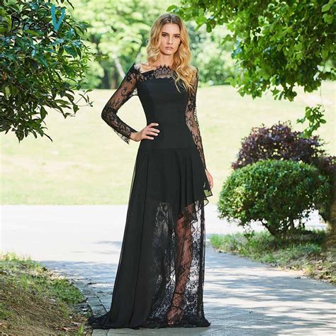 Buy Dressv Black Evening Dress Off The Shoulder A Line