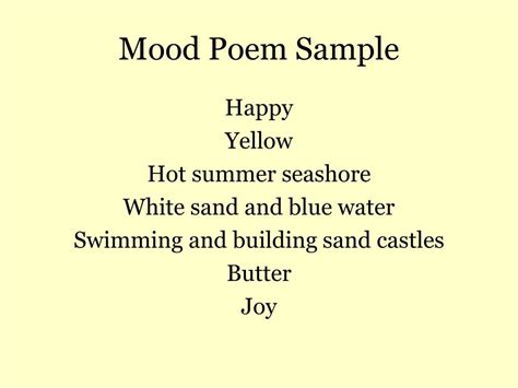 Ppt Mood Poem Powerpoint Presentation Free Download Id2586923