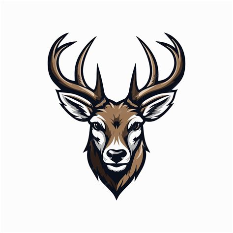 Premium Vector Modern Deer Mascot Logo Design Template Vector