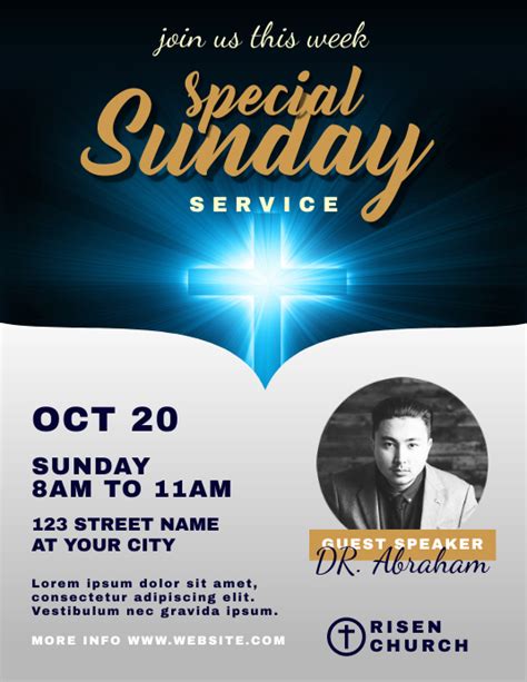 Copy Of Sunday Service Flyer Postermywall
