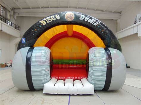 Giant Disco Headphones Bouncy Castle Disco Dome Inflatable Bounce House
