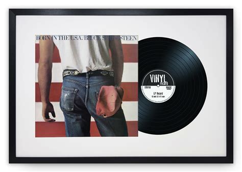 Box 12 Vinyl Lp Record And Album Cover Black Frame Memorabilia Wall Art