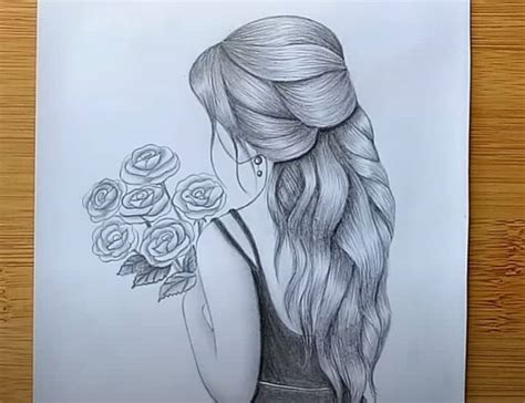 Beautiful Pencil Drawings Of Roses Roses Pencil Sketch Vector Images