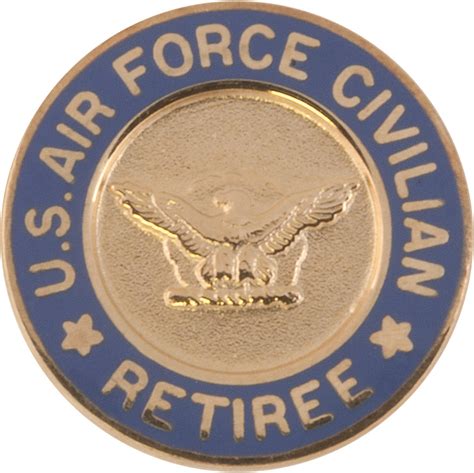 United States Air Force Civilian Retiree Lapel Pin Us