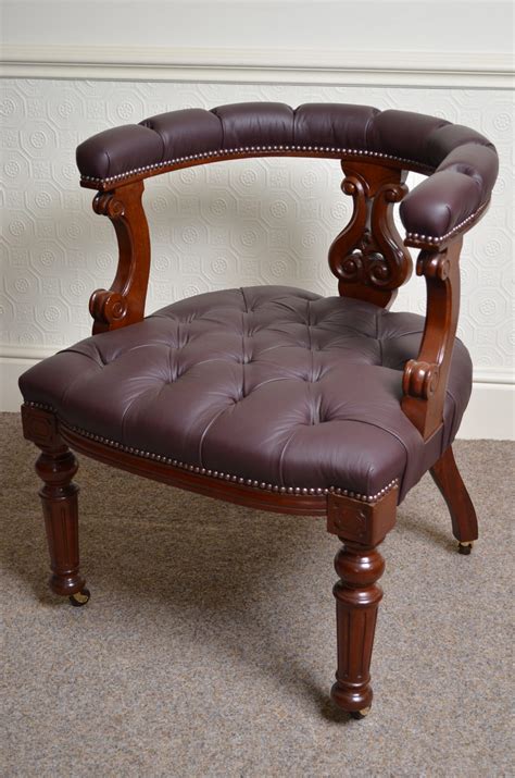 Victorian Mahogany Office Chair Antiques Atlas