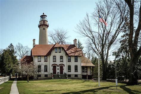 Evanstons Grosse Point Lighthouse On Lake Michigan Photograph By