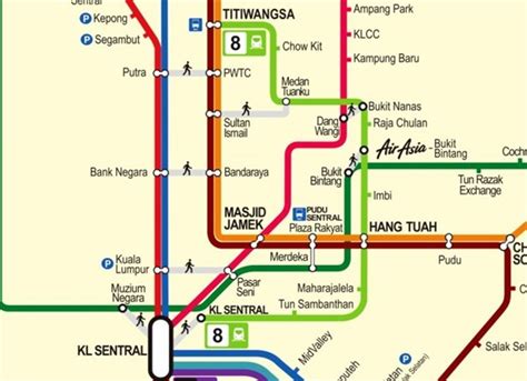 Lrt Klcc To Kl Sentral Train Timetable Jadual Fare