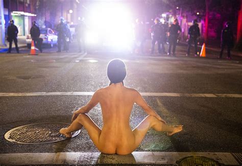 Naked Athena The Portland Protester Other Crap