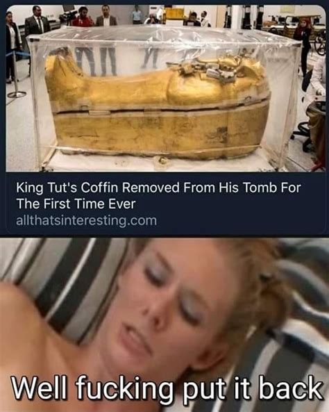 king tut s coffin removed from his tomb for the first time ever ifunny