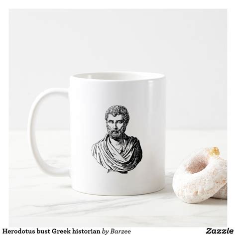 Herodotus Bust Greek Historian Coffee Mug Historian Greek Coffee Mugs
