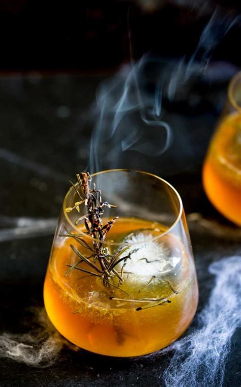 20 celebratory cocktails for the holiday season frugal. Haunted Graveyard - A Halloween Cocktail | For a simple bourbon based cocktail, why not try this ...